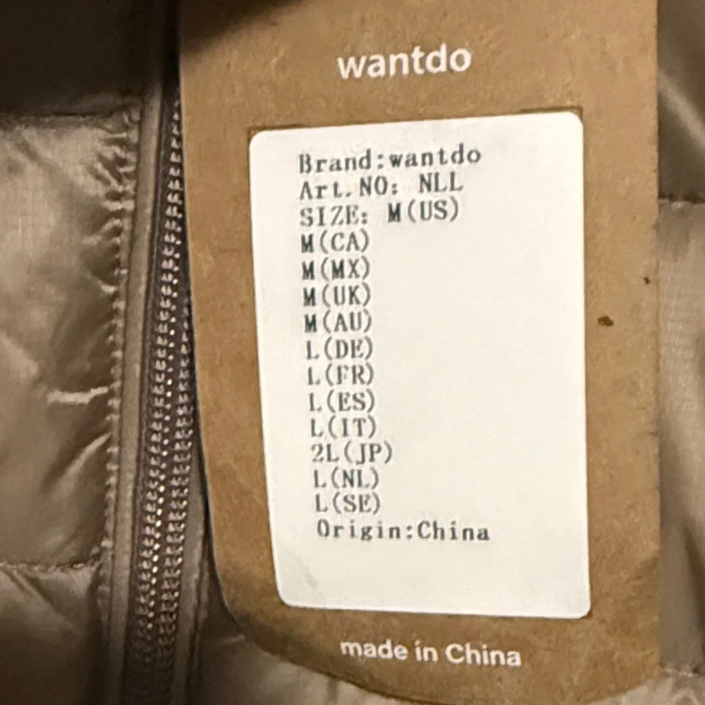 Wantdo Women's Packable Ultra Light Weight Short Down Jacket size Medium NWT - Picture 5 of 7